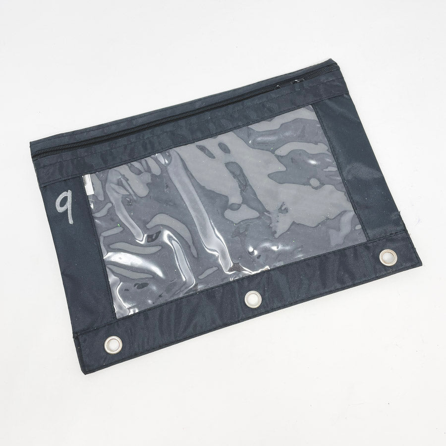 Black 3-Ring Binder Pencil Pouch