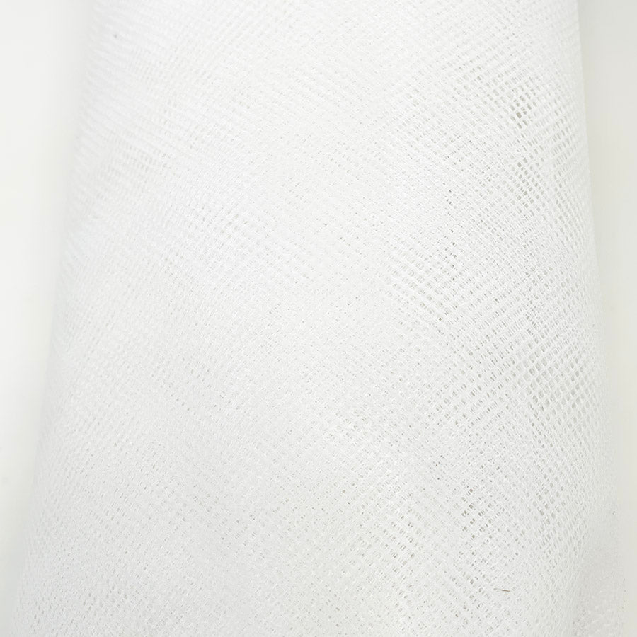 52" x 100" White Tulle