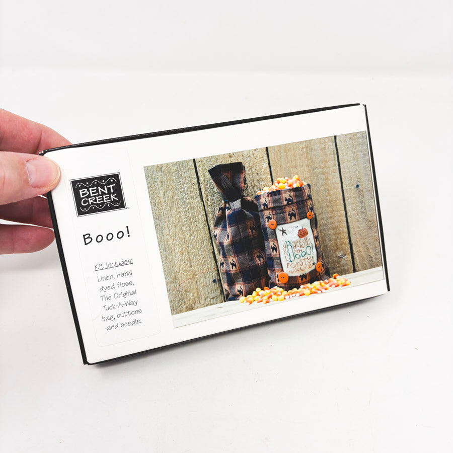 Bent Creek "Booo" Tuckaway Bag Cross Stitch Kit