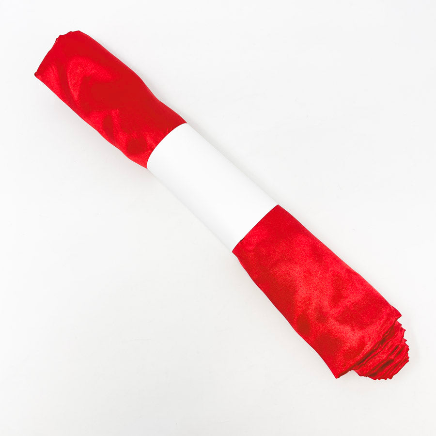 45" x 50" Red Satin Fabric