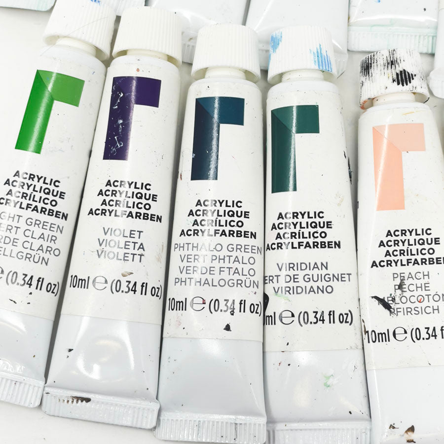 13 Piece Reeves Acrylic Paint Set - 10ml Tubes
