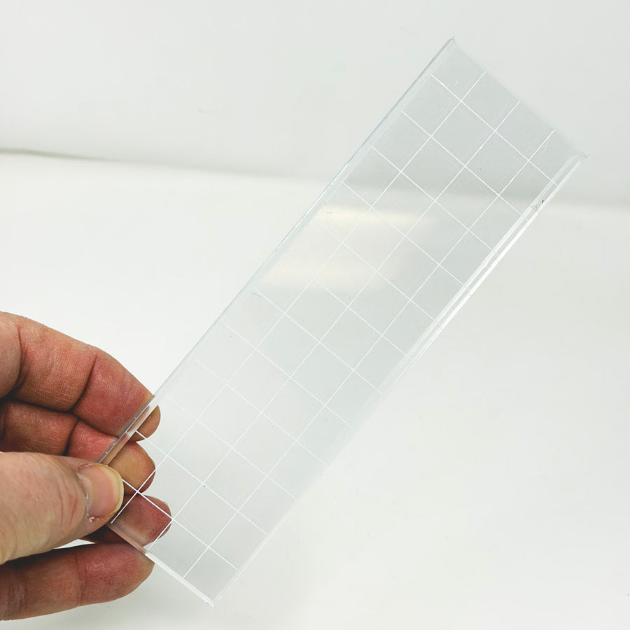 Acrylic Stamping Block with Grid
