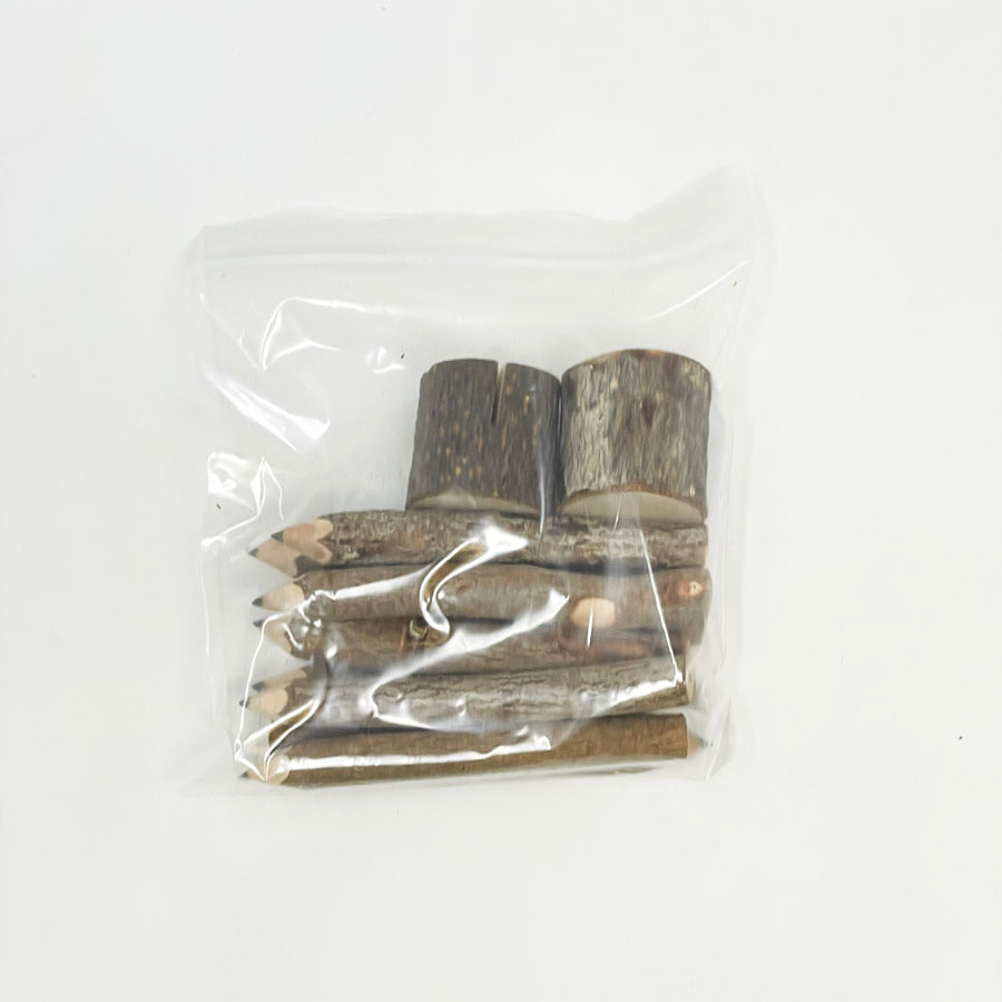 Natural Twig Pencils with Picture Holders
