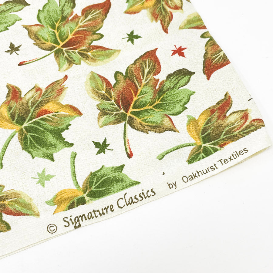 30" x 42" Autumn Leaf Signature Classics by Oakhurst Textiles Cotton Fabric Remnant