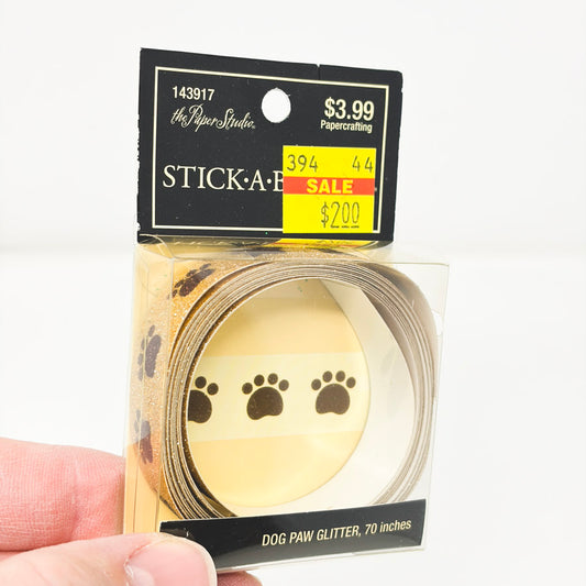 Dog Paw Glitter Tape by The Paper Studio