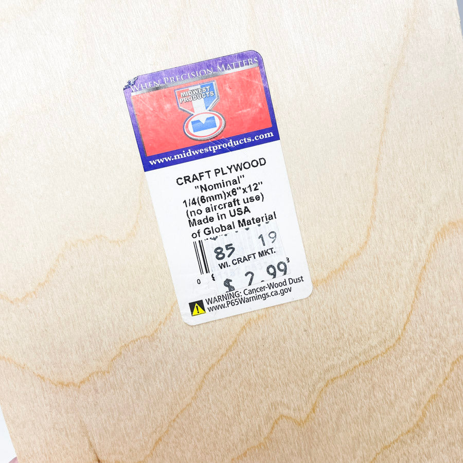 Craft Plywood 6" x 12" (1)