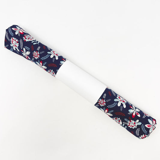 29" x 42" Red/White/Blue Quilter's Showcase Floral Cotton Fabric Remnant