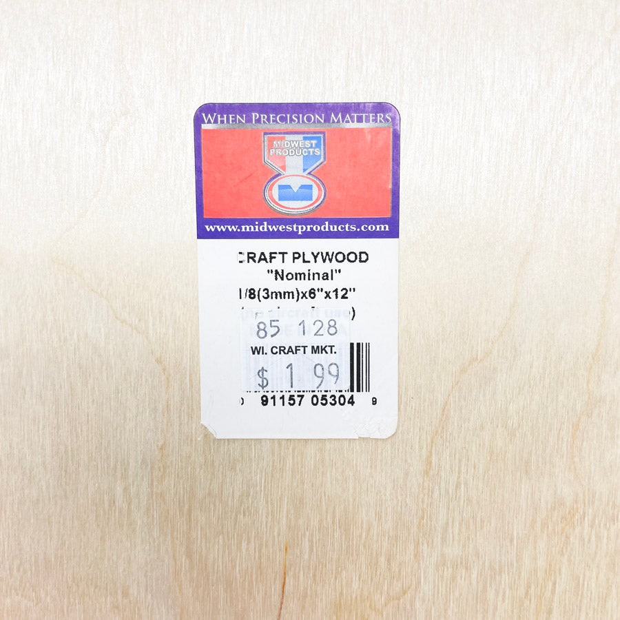 Craft Plywood 6" x 12" (1)