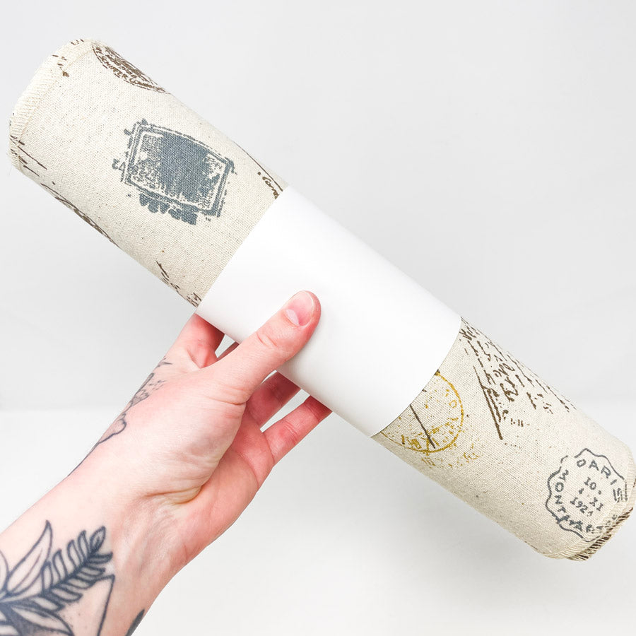 12" x 4.5 Yds Printed Canvas Fabric