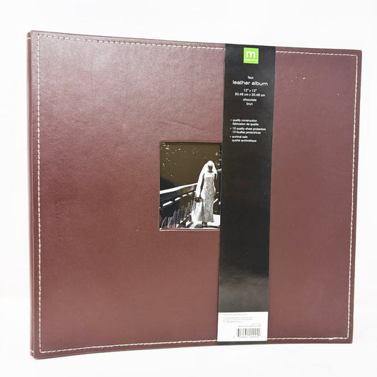 Making Memories 12" x 12" Brown Faux Leather Scrapbook
