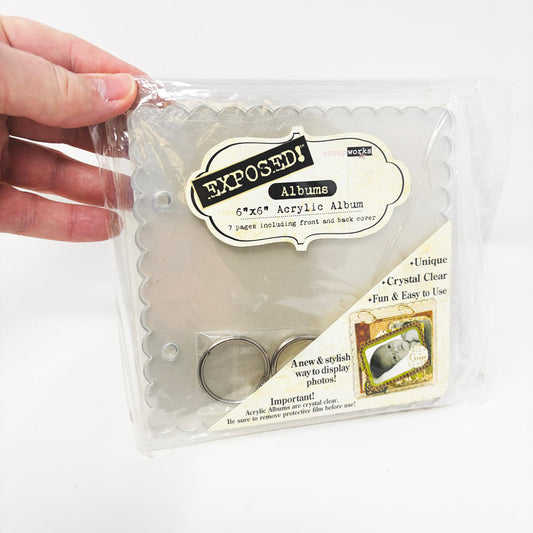 Exposed 6"x6" Acrylic Album by Scrap Works