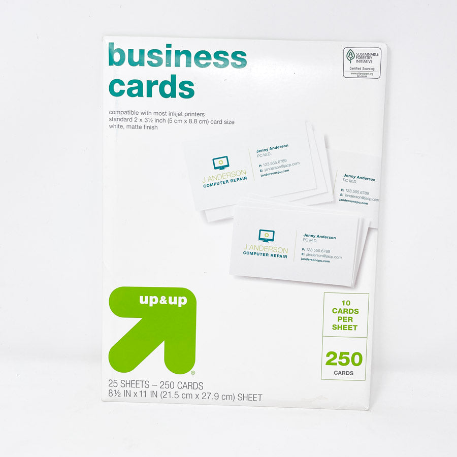 Laser Printer Business Cards