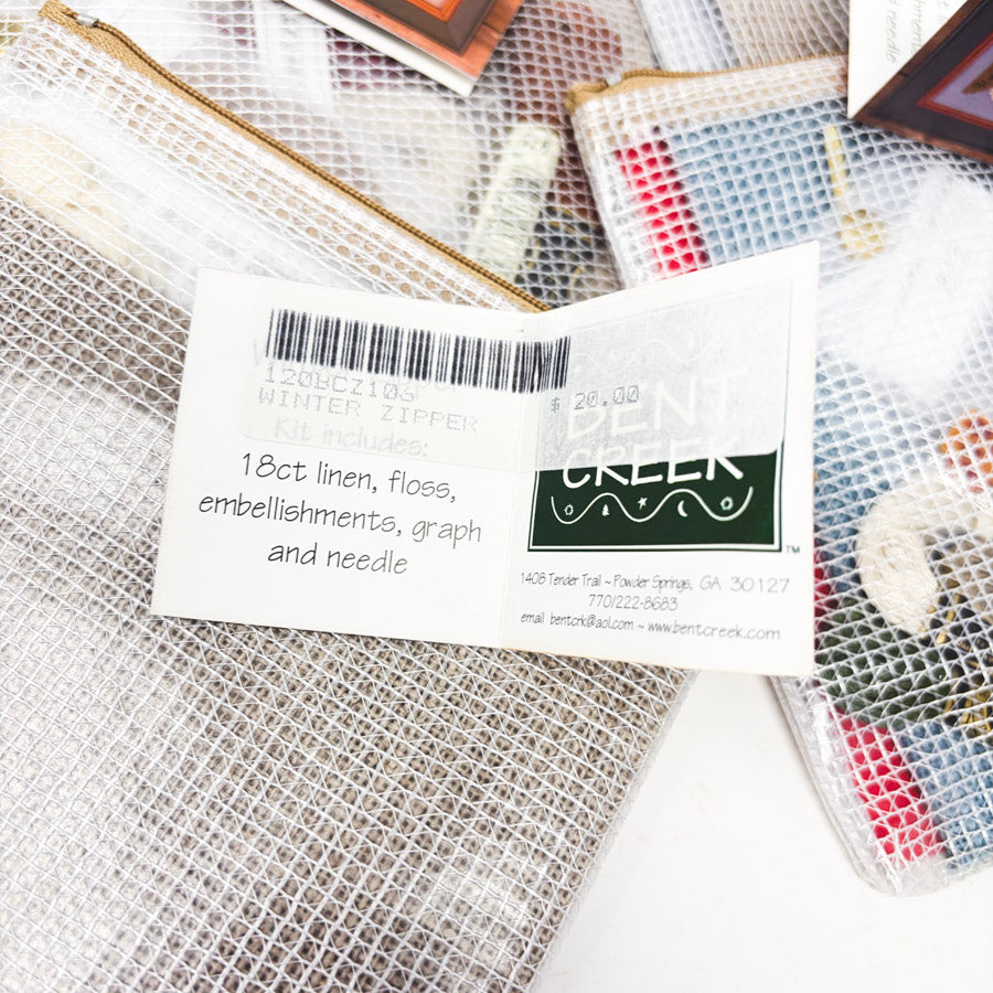 Bent Creek Square Zipper Cross Stitch Kits