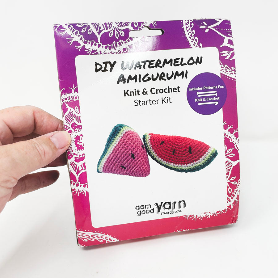 Darn Good Yarn DIY Watermelon Amigurumi Kit