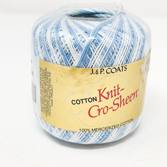 J. & P. Coats Cotton Knit-Cro-Sheen - Shaded Blues