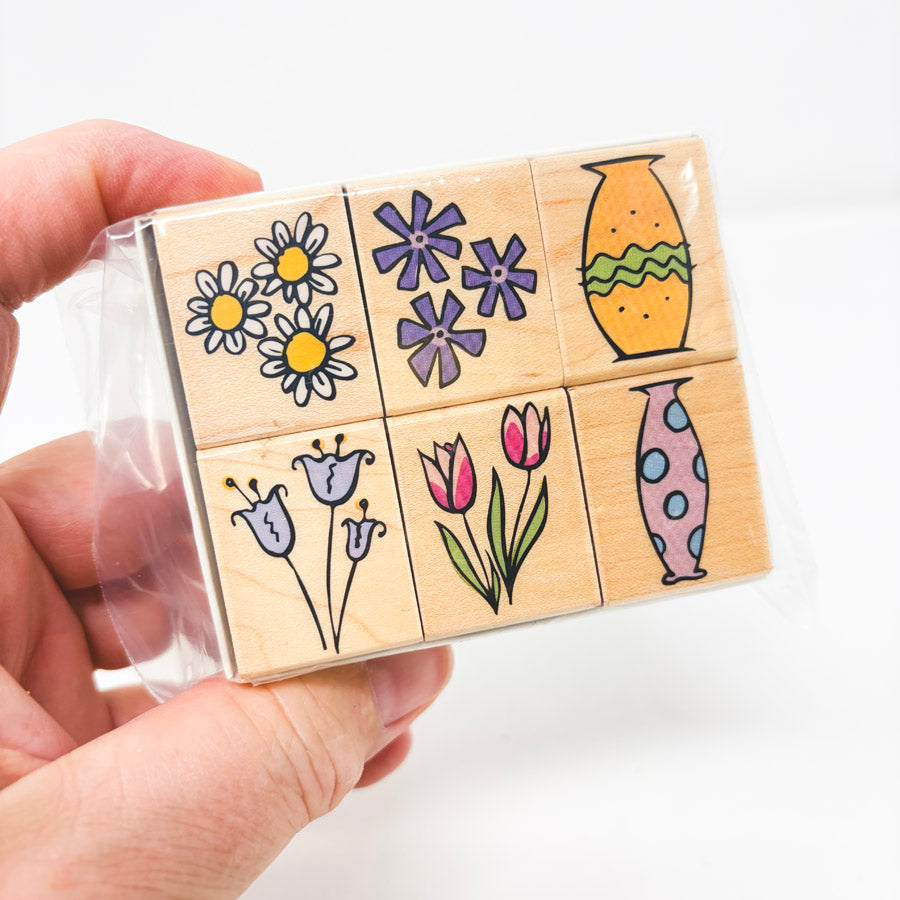 Hero Arts Stencil Prints Wood Back Stamp Set