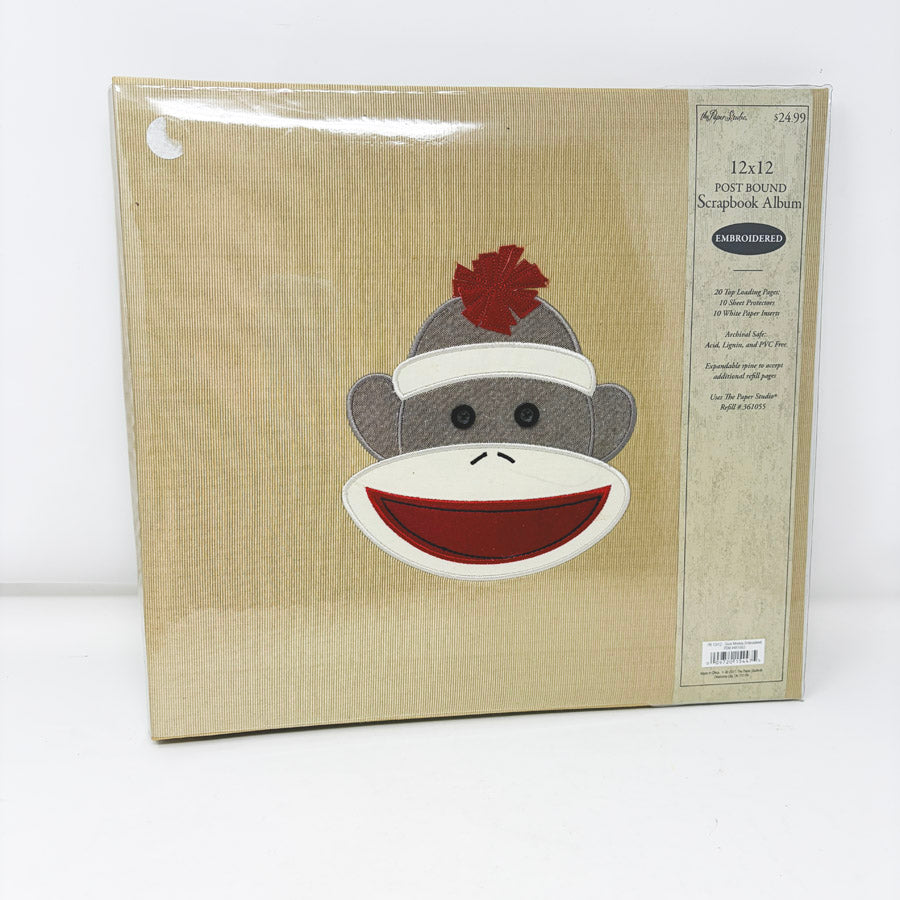 The Paper Studio 12" x 12" Sock Monkey Scrapbook