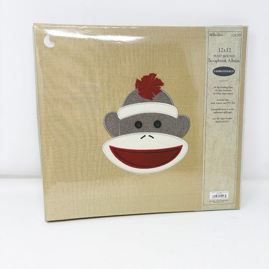 The Paper Studio 12" x 12" Sock Monkey Scrapbook