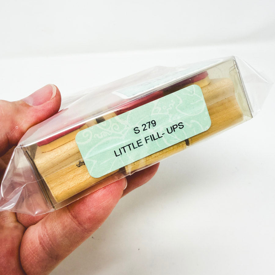 Dots Little Fill Ups Wood Back Stamp Set