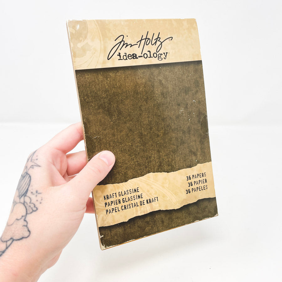 Tim Holtz 5"x7" Kraft Glassine Paper Pack