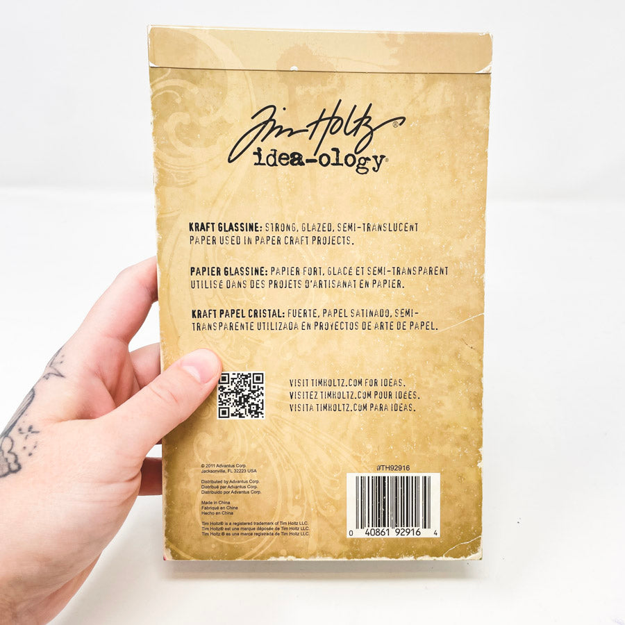 Tim Holtz 5"x7" Kraft Glassine Paper Pack