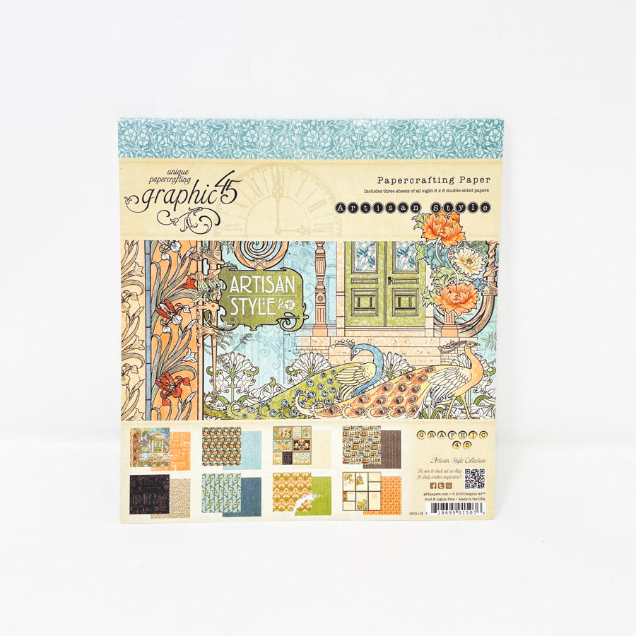 Graphic 45 8"x8" Artisan Style Paper Pack