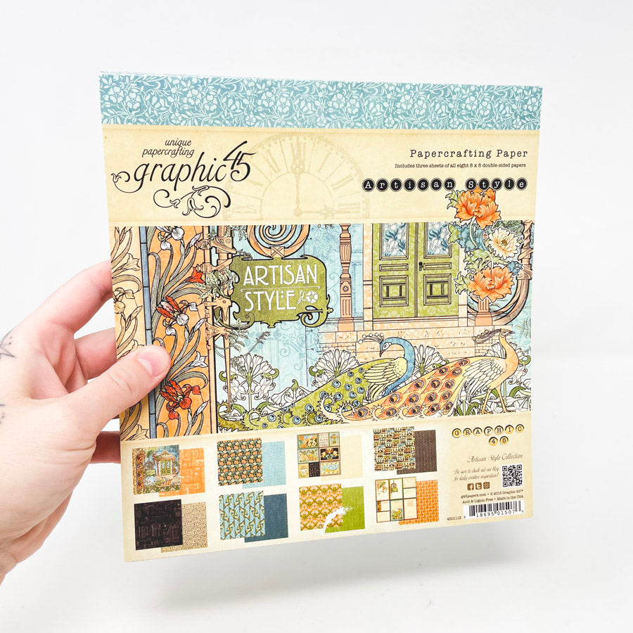 Graphic 45 8"x8" Artisan Style Paper Pack