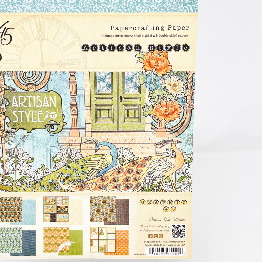 Graphic 45 8"x8" Artisan Style Paper Pack