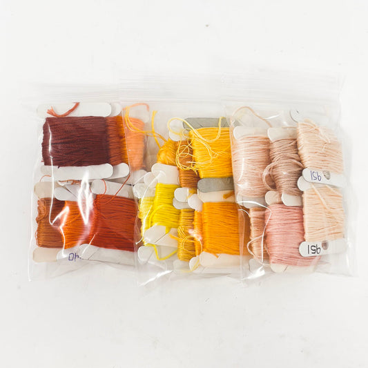 Orange to Yellow Small Floss Bundles