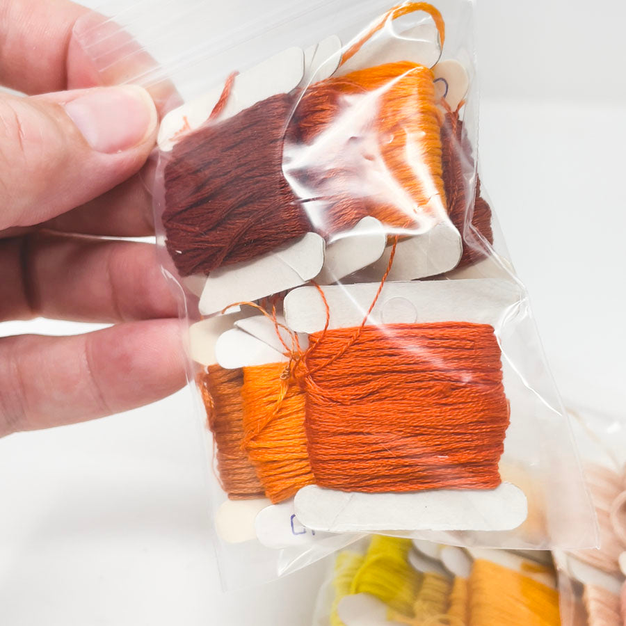 Orange to Yellow Small Floss Bundles