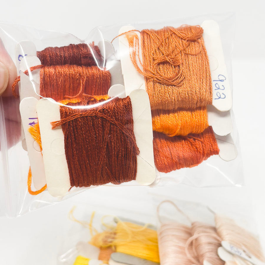 Orange to Yellow Small Floss Bundles