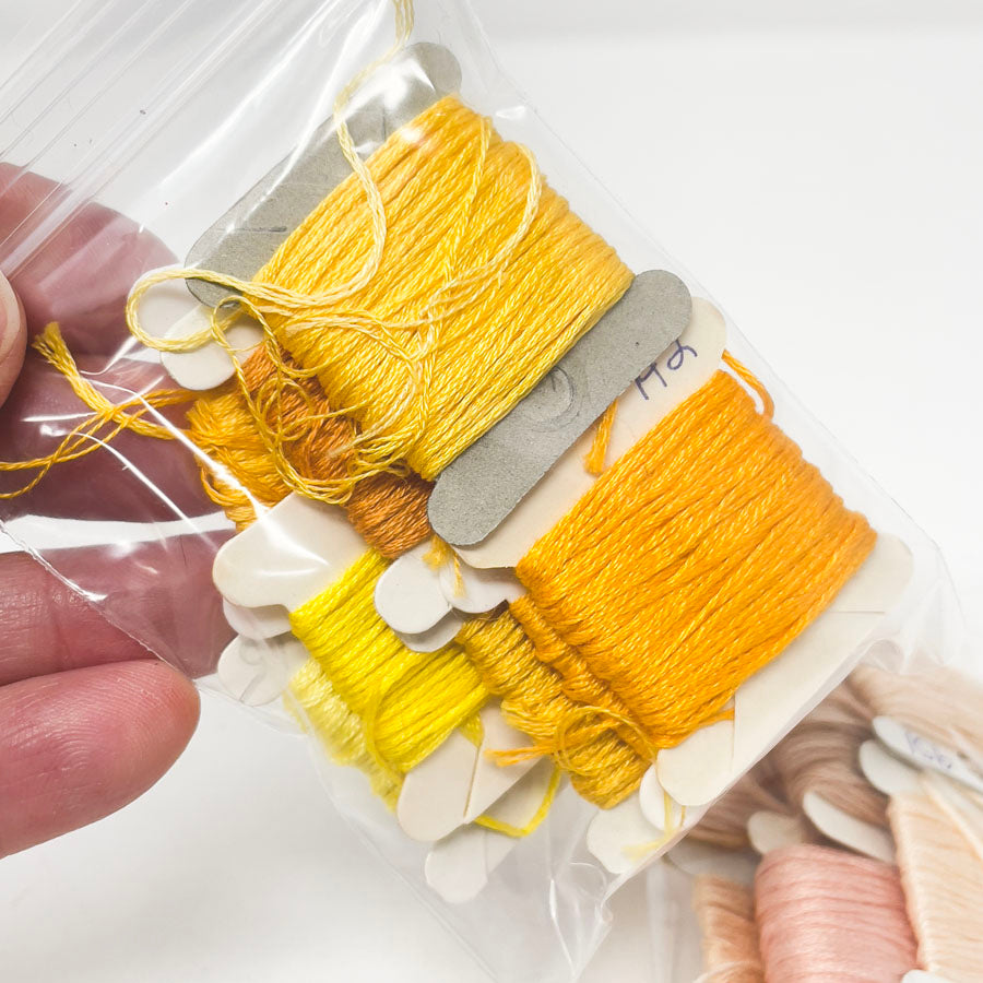 Orange to Yellow Small Floss Bundles