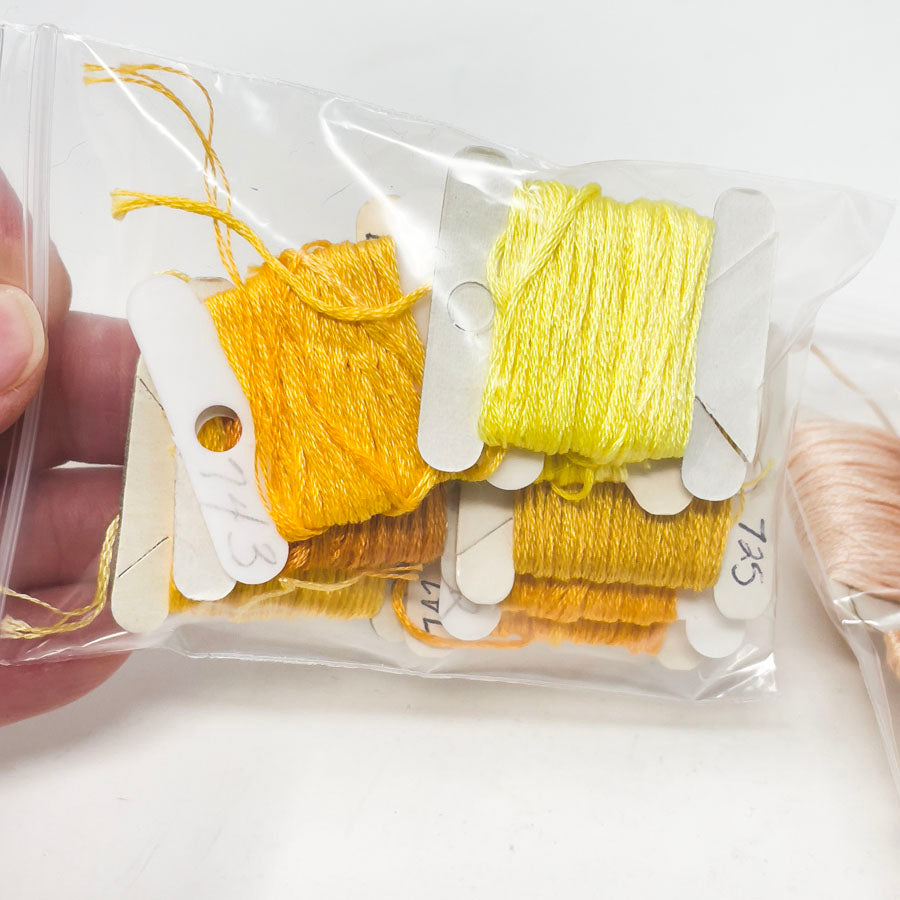Orange to Yellow Small Floss Bundles