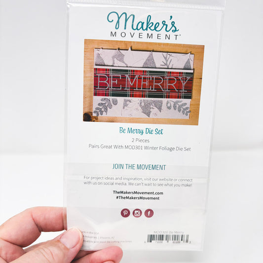 Maker's Movement Be Merry Die Set