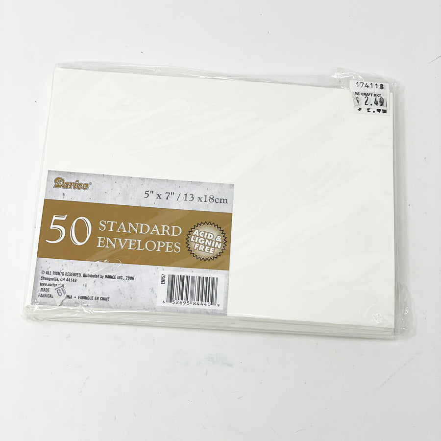 Darice 5" x 7" Cream Envelopes (29)