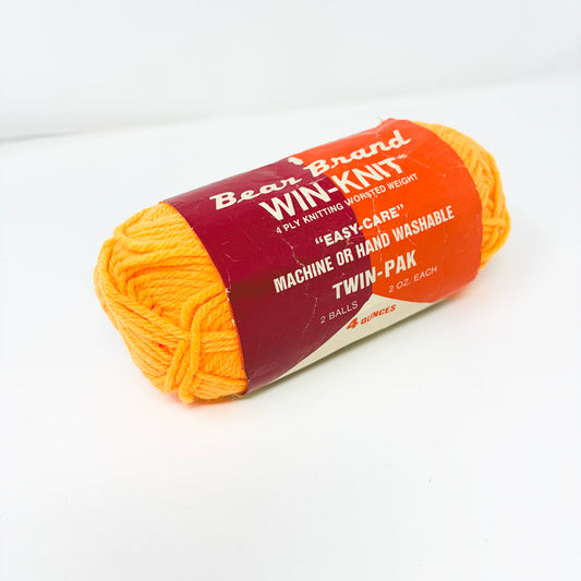 Bear Brand WinKnit Acrylic Yarn in Bright Gold