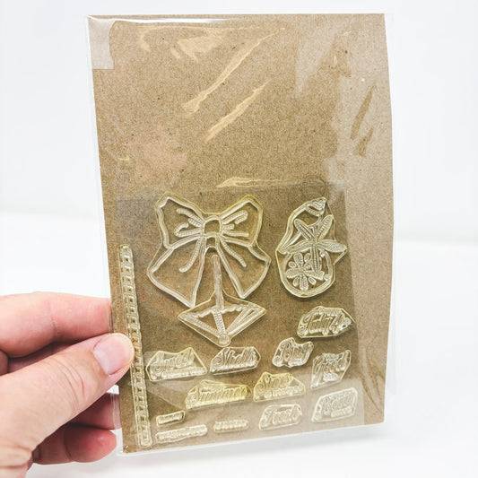 Summer Bow – Clear Cling Stamp Set