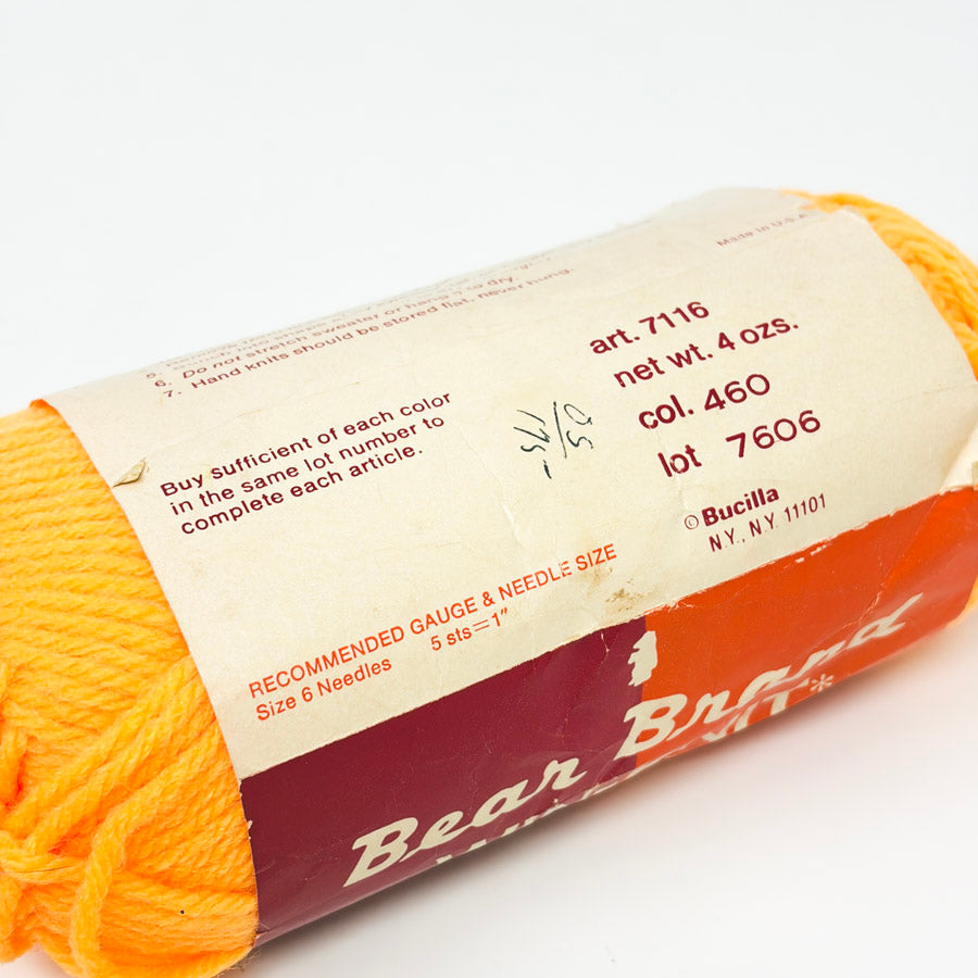 Bear Brand WinKnit Acrylic Yarn in Bright Gold