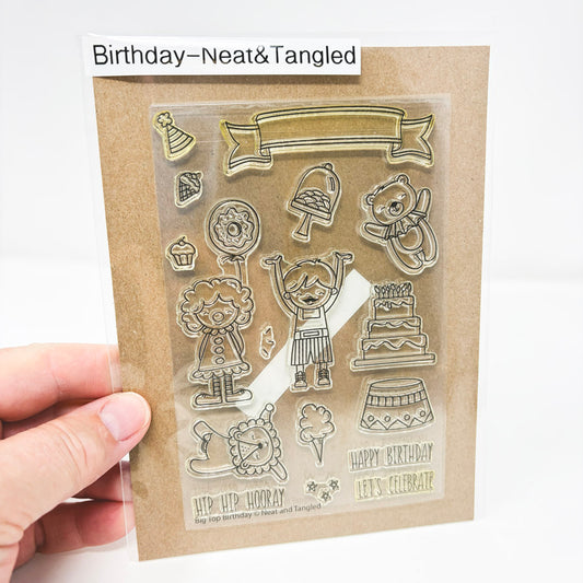 Big Top Birthday – Neat and Tangled Cling Stamp Set