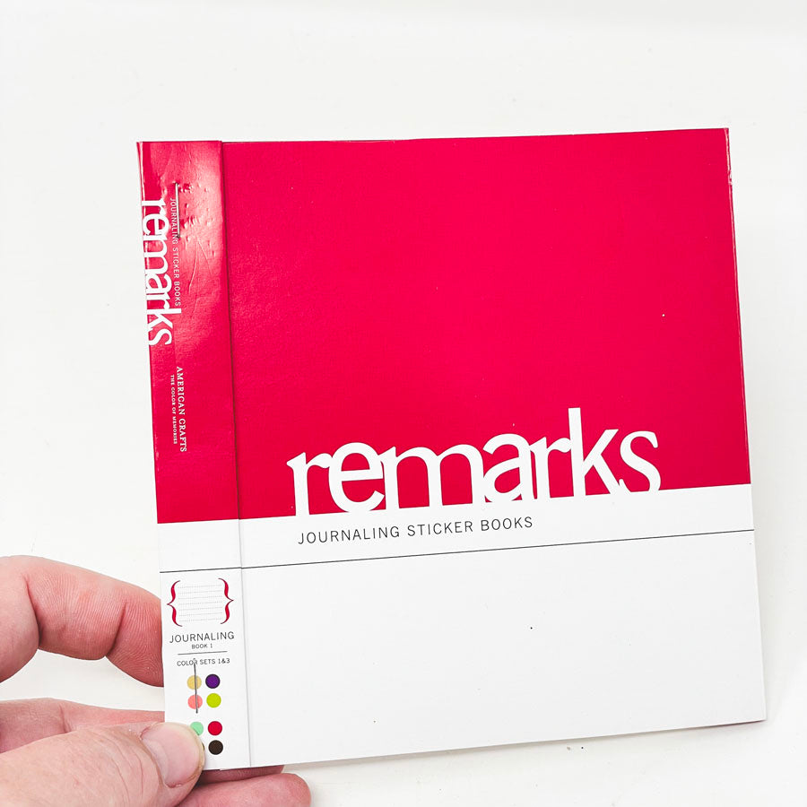 Remarks Journaling Sticker Books