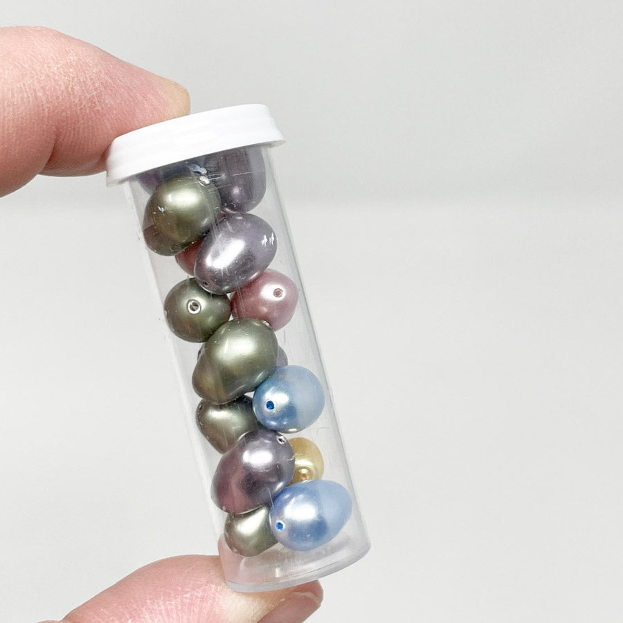 Egg Shaped Plastic Beads