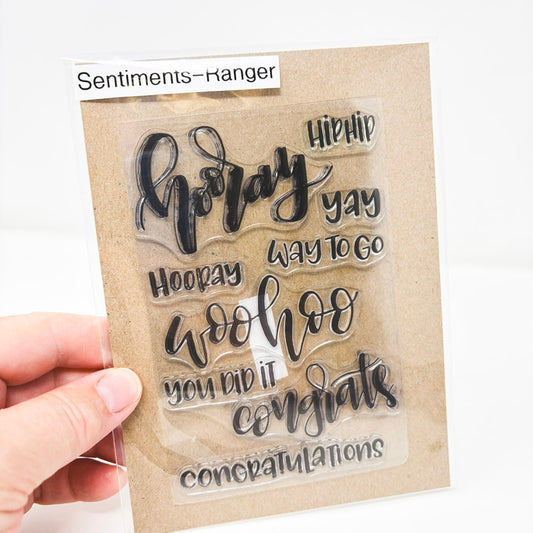 Hooray – Ranger Cling Stamp Set
