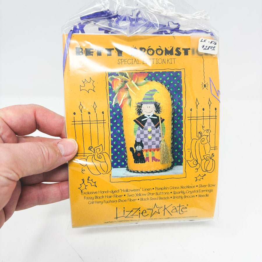 Lizzie*Kate "Betty Broomstick" Special Edition Cross Stitch Kit