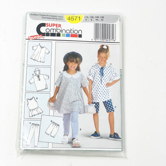 Burda Pattern - Kids Clothes - 4571