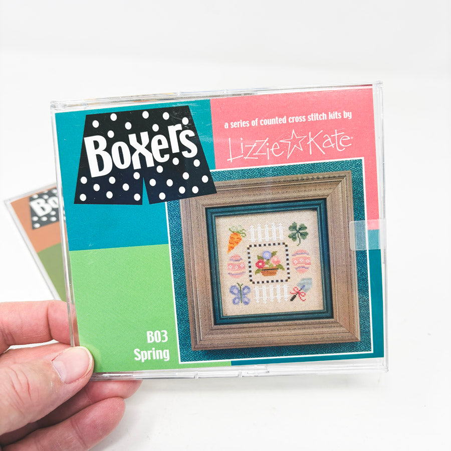 Lizzie*Kate Boxers Cross Stitch Kits
