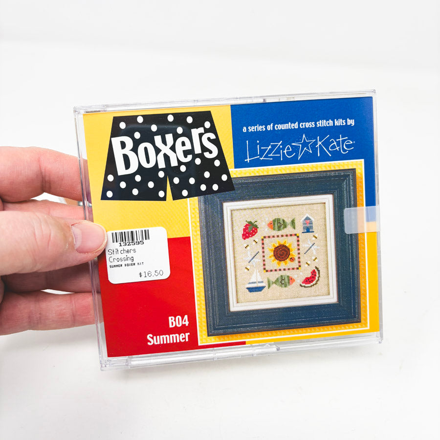 Lizzie*Kate Boxers Cross Stitch Kits
