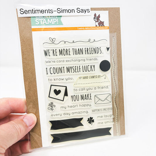 Card-Exchanging – Simon Says Stamp Cling Stamp Set