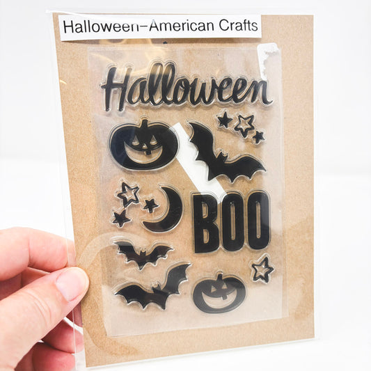 Halloween – American Crafts Cling Stamp Set