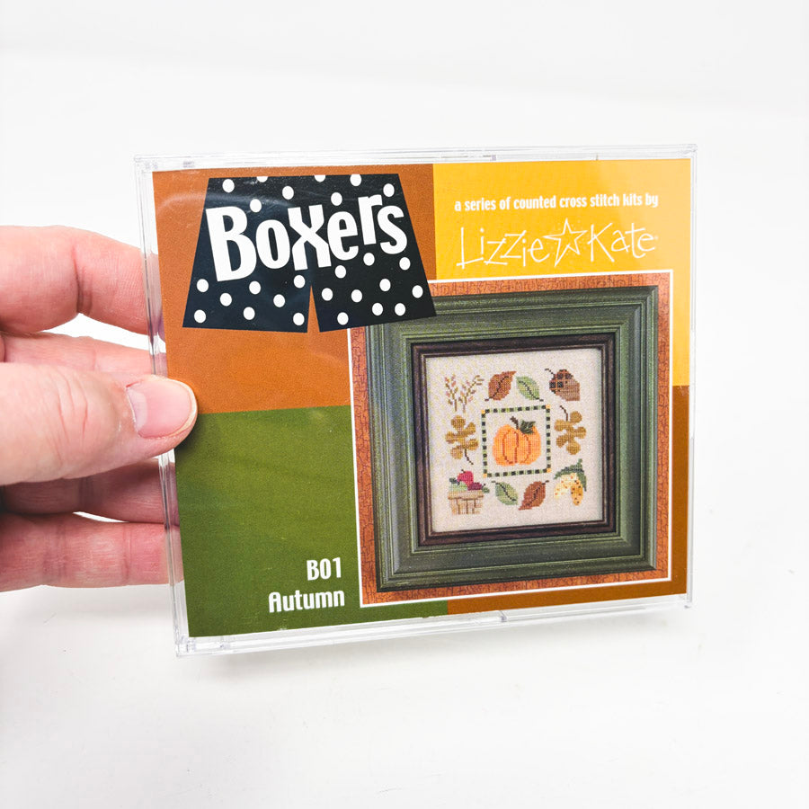 Lizzie*Kate Boxers Cross Stitch Kits