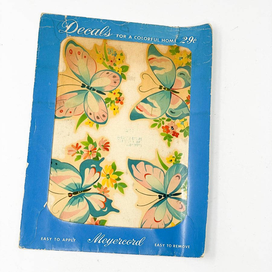 Vintage Meyercord Butterfly Decals